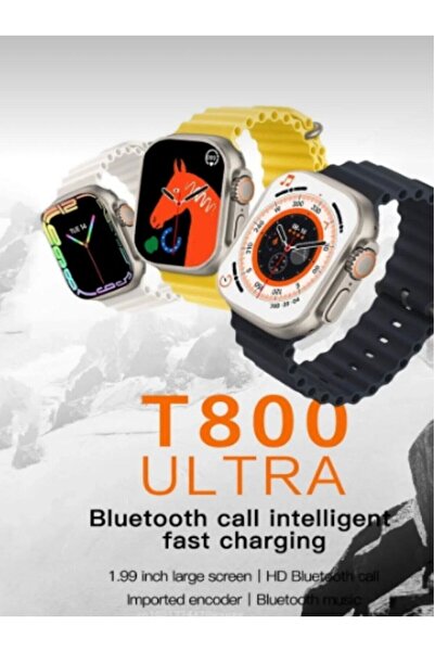 hilltech Akıllı Saat T-800 Ultra Ios Android Destekli 1.99 Inç Arama Özeliği ...