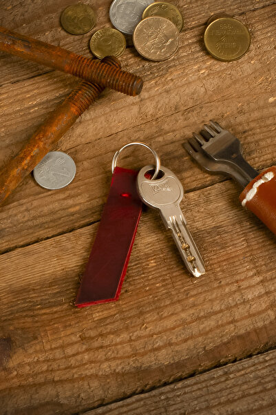 Lost Slope Leather Keychain - Real Leather & Handmade