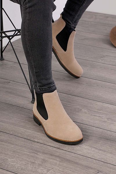 Freemax Unisex Chelsea Boots Guaranteed Product .30141 Suede Sand