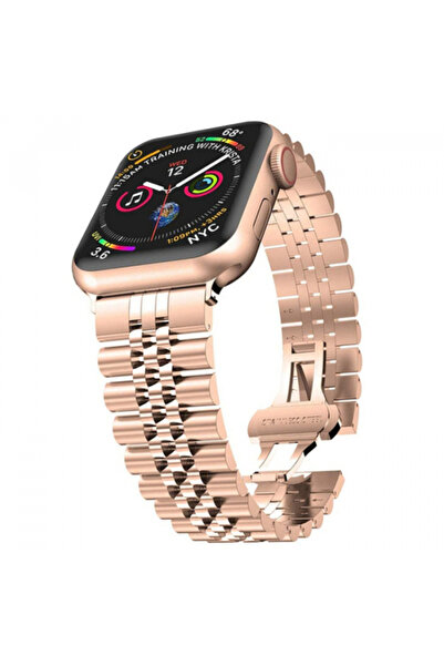 Ally Apple Watch 7-8 45mm 6-5-4 44mm Kayış Kordon Paslanmaz Çelik 3-2-1 42mm ...