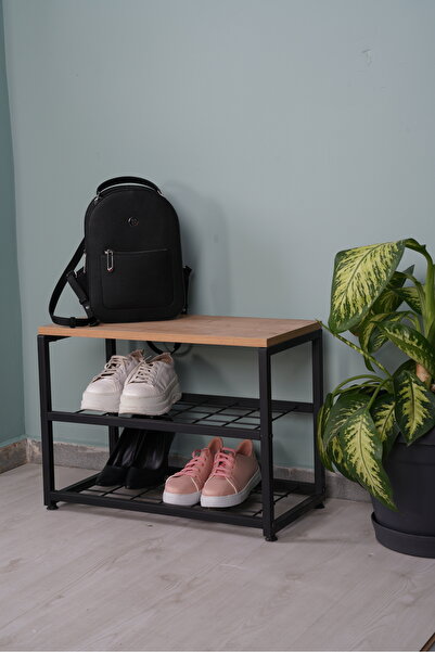 TRIA HOME Yakut 3 Raflı Metal Ayakkabılık/Çok Amaçlı Raf Sistemi (60 CM)