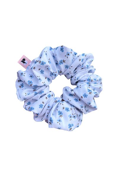 Punchiess Scrunchie Accesoriu pentru păr cu flori albastre (1 buc)