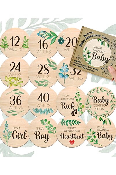 Enjoymydesign هدية أمومة خاصة في صندوق خشبي 14 تصميم 7 مستلزمات خشبية لحديثي ...