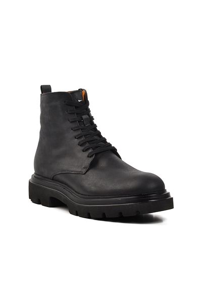 Dr.Flexer Dr. Flexer033001 Black Nubuck Genuine Leather Men's Boots