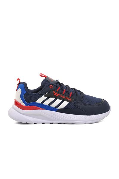 WALKWAY Medel Women's Sports Shoes - Navy Blue, White and Red