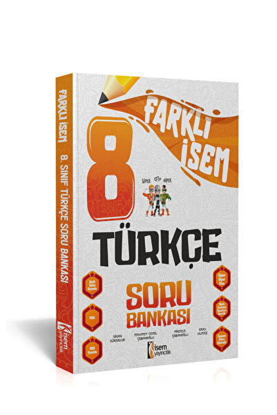 İsem Yayınları İSEM YAYINLARI 8.SINIF FARKLI İSEM TÜRKÇE SORU BANKASI 2024