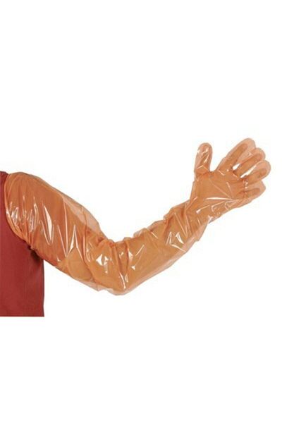 sayberk Disposable Sunni Seeding Gloves with Sleeves 100 Pieces