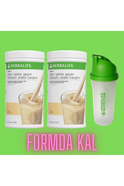 Herbalife Formül 1 Shake Karışım Seti 2 Adet Vanilya 550 gr Shaker
