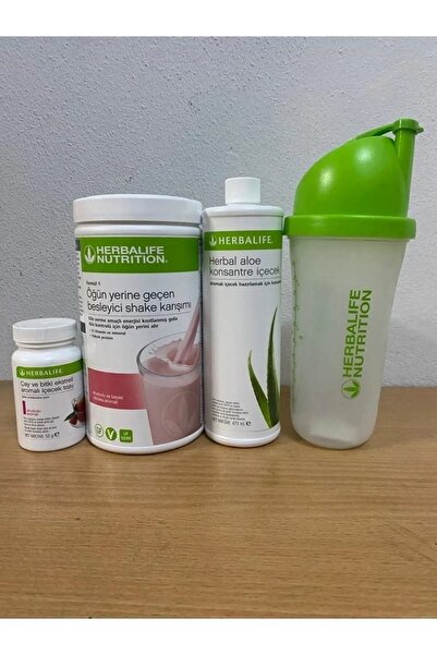 Herbalife Başlangıç Seti Shake Ahududu-50 gr Çay Klask Aloe Konsantre Içecek Shaker