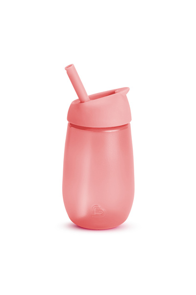 Munchkin Simple Clean Washable Drinking Cup with Straw |   296 ml |   12 Months+ |   Pink |   Bpa Free