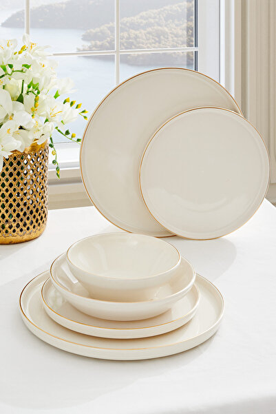 Neva N3140 Yemek Takımı Modern Lilyum 24 Parça 6 Kişilik