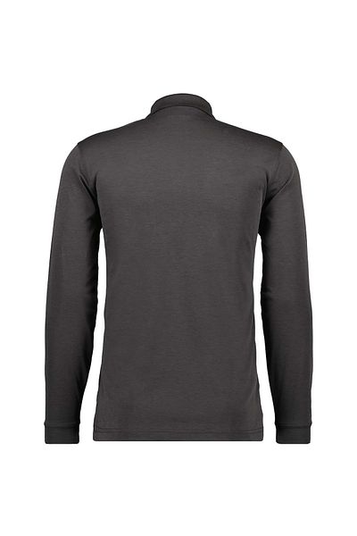 Ragman Herren-Poloshirt – weicher Strick, Knopf-Langarm, Baumwollmischung, Easy-Cut