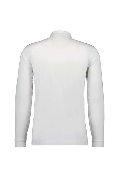 Ragman Herren Langarm-Poloshirt - Soft Knit Polo Knopf Langarm, Baumwollmischung, Knopfleiste, Easy