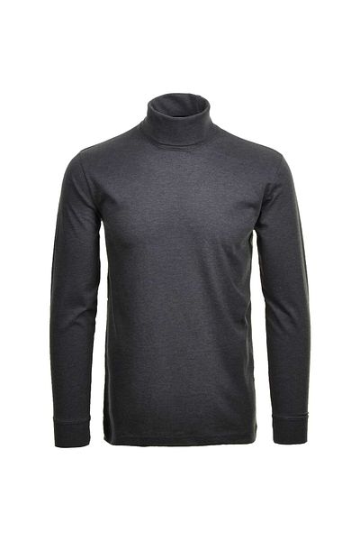 Ragman Herren Rollkragenpullover – Single Jersey Regular Fit, Langarm Basic Rollkragen, einfarbig