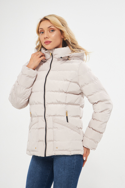 DYNAMO Жіночий капюшон, що знімається, надувний пуховик 5014