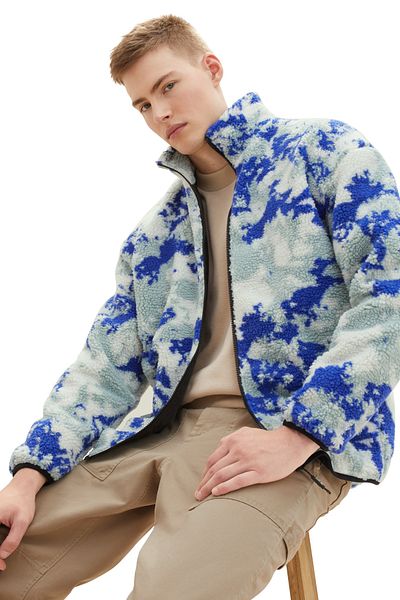 Tom Tailor Denim Sweatshirt Herren abstraktes Bergdesign