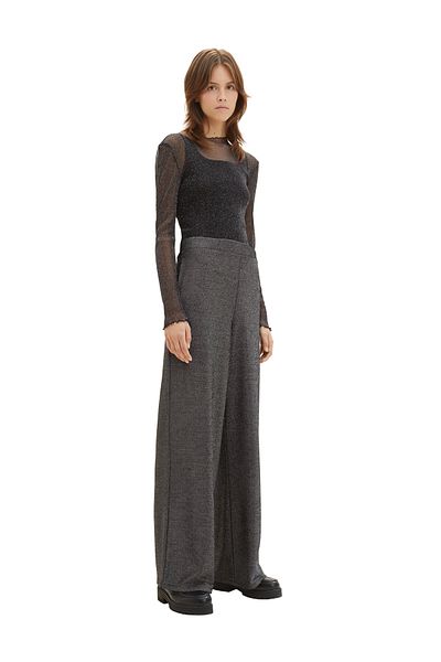 Tom Tailor Denim Hose Damen/Mädchen schwarz glitzernd