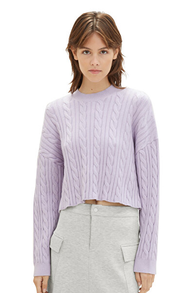 Tom Tailor Denim Φούτερ Γυναικεία / Κοριτσίστικα απαλή λεβάντα