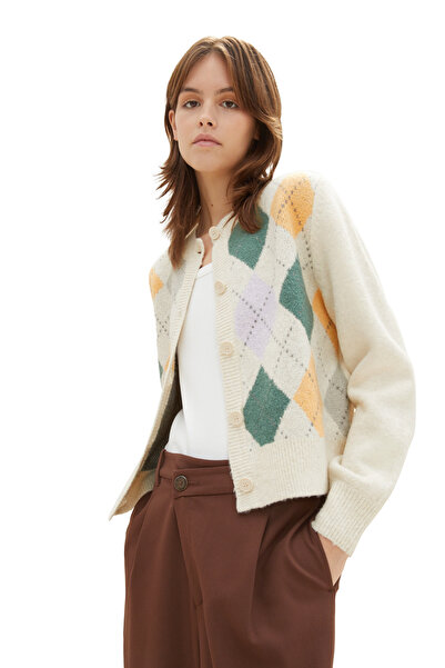 Tom Tailor Denim Φούτερ Γυναικεία / Κορίτσια κρεμ μπεζ μελανζ