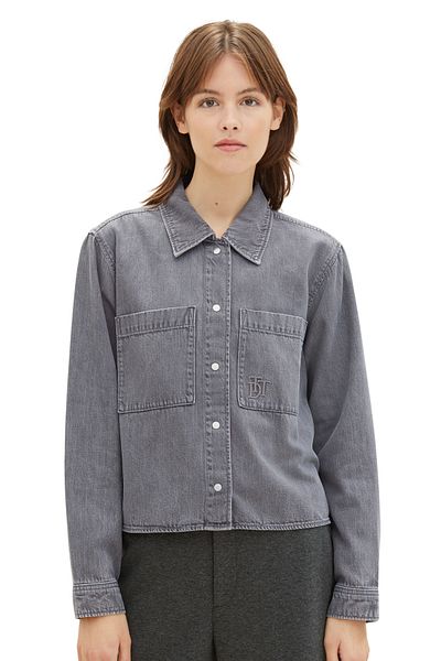 Tom Tailor Denim Košile Dámská / Dívčí použitá středně šedá džínovina
