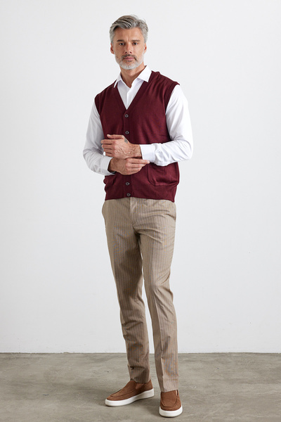 Livio Ferri Класичний трикотажний жилет з кишенями та ґудзиками