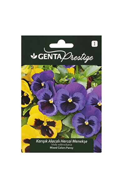 Genta Prestige Çiçek Tohumu Karışık Alacalı Hercai Menekşe