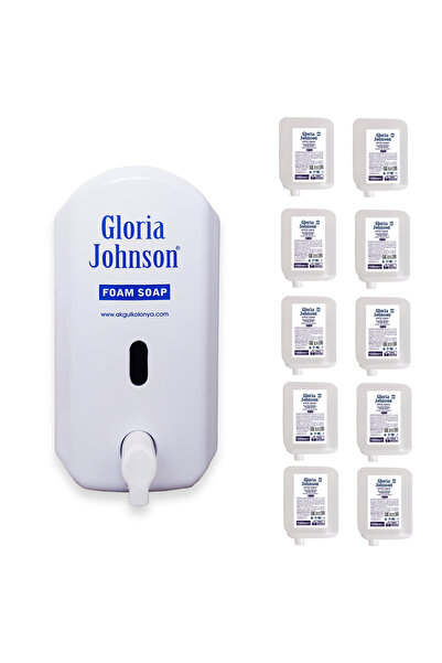 Gloria Johnson Köpük Sabun 1000 Ml (10 Ad Kartuş + 1 Ad Dispenser)