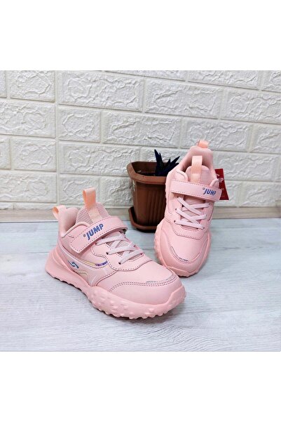 Jump 29601 Açık Pembe Cırtlı Fuspetli Ortapedik Kız Çocuk Spor Ayakkabı