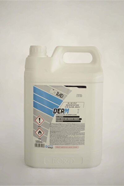 BİORAD Derm El ve Cilt Dezenfektanı 5 Litre Bidon x 5 Adet
