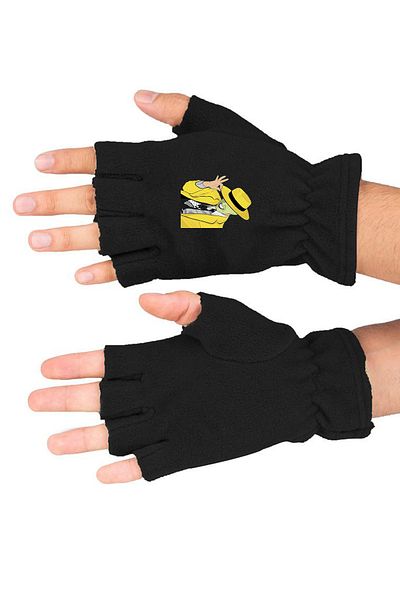 Leng Butik Χειμερινή μάσκα Fleece Cutout Gloves