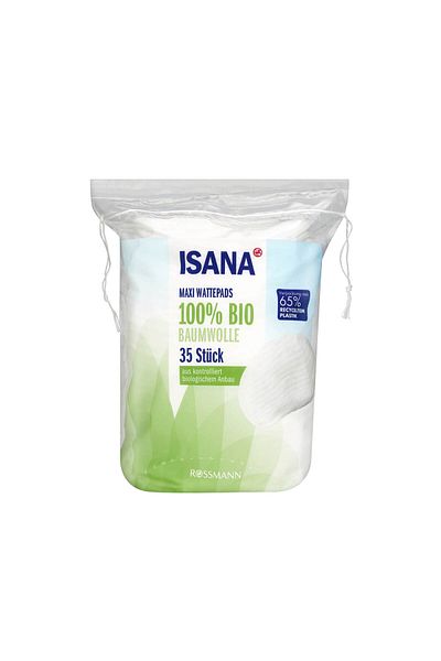 ISANA Cotton Disc Maxi, Organic 35 Pieces