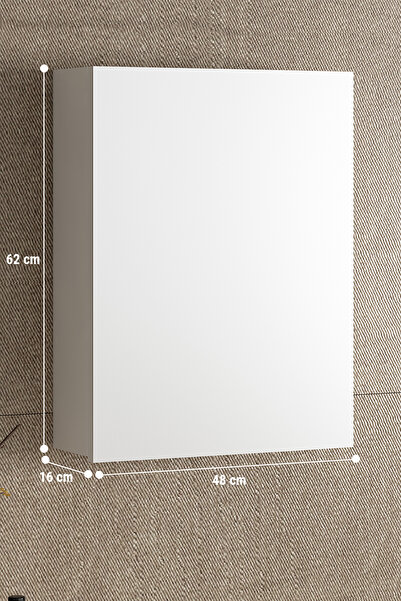 ÖZCEDEN 55 Cm Çiğdem Üst Dolap Mdf Beyaz Spotsuz
