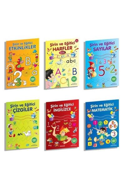 Parıltı Yayınları Şirin ve Eğitici Etkinlikler Seti 6 Kitap Takım