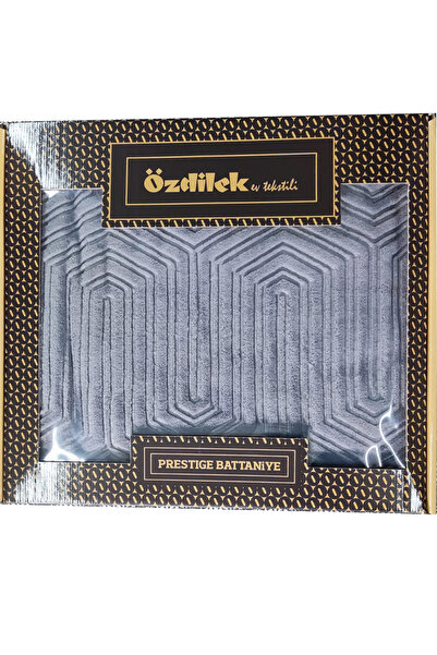 Özdilek Prestige Kalın Embos Çift Kişilik Battaniye Koyu Gri (220x240)