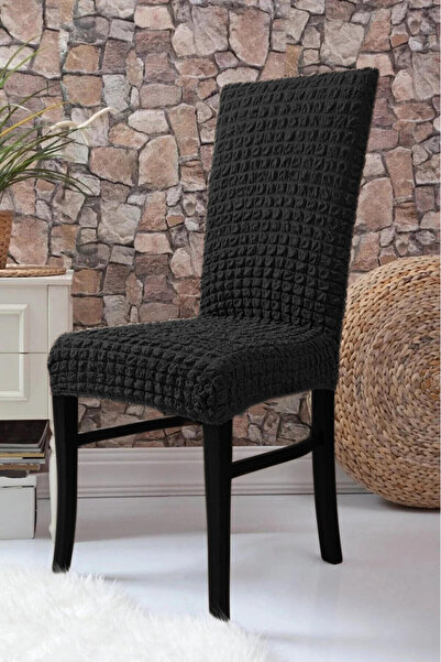 FurkanTicaret Wrapped Fabric, Stretch Chair Cover. 6 Rubber, Washable, Standa...