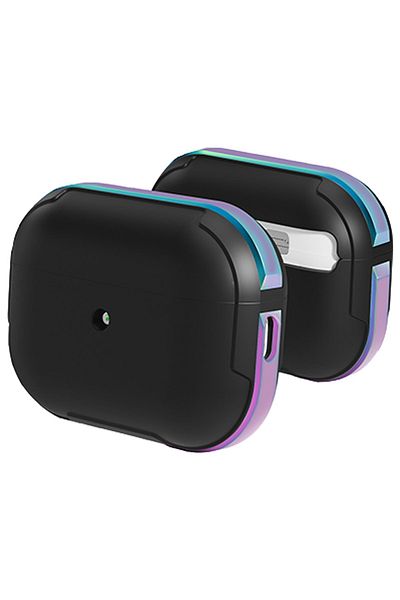 eyl techno Airpods Pro 2 (2nd generation) Compatible Colored Metal Frame Hanging Case - Rainbow