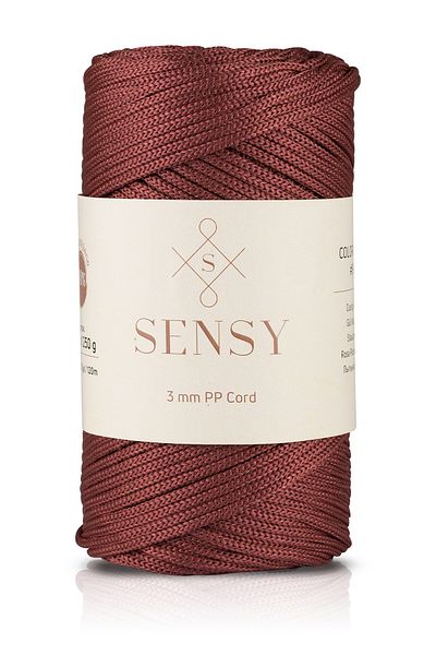 SENSY Polyester Macrame Thread 3 Mm 250 Gram Macrame Thread Dried Rose 120 Meters Supla Thread And Bag Thread