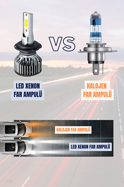 Photon Ultimate H15 12-24V Şimşek Etkili Led Xenon Far Ampulü Seti