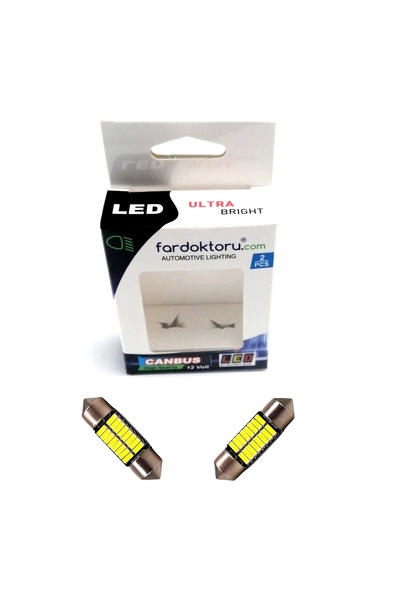 Fardoktoru 31mm Beyaz 16 Smd Sofit Oto Led Iç Aydınlatma Ampulü