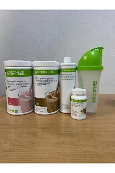 Herbalife Set 2 Adet Shake (AHUDUDU-ÇİKOLATA) 1 Ad. Aloevera 1 Ad. Limon Çay ...