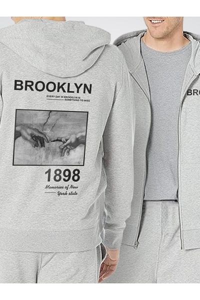 AY MONTANA LUNAVISITA Hanorac oversize sezonier unisex, cu glugă, cu fermoar