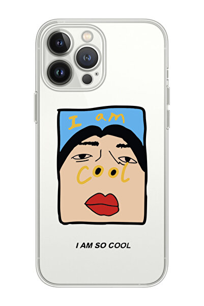 shoptocase Iphone 15 Pro Max Uyumlu I'm Cool Tasarımlı Premium Şeffaf Telefon...