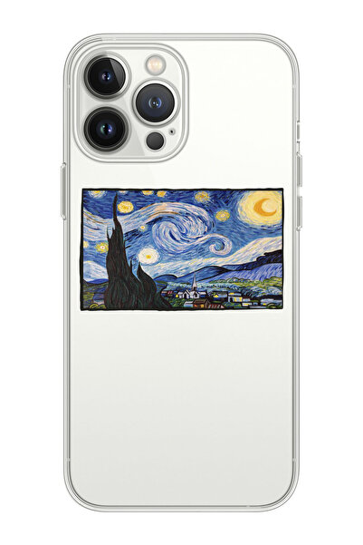 shoptocase Iphone 15 Pro Max Uyumlu Yıldızlı gece Tablosu Tasarımlı Premium Ş...
