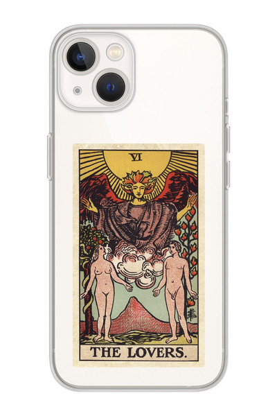 shoptocase Iphone 15 Uyumlu The Lovers Tarot Tasarımlı Premium Şeffaf Telefon...