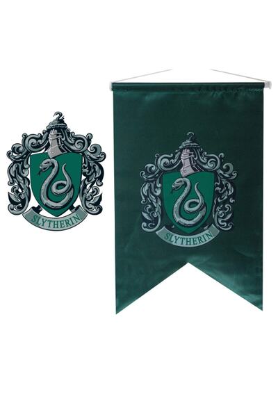 Sihir Dükkanı Slytherin Büyük Flama Lisanslı Kırlangıç Kesim