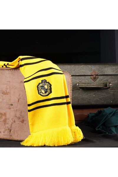 Sihir Dükkanı Φουλάρι Hufflepuff 18×170 cm Πλεκτό Ακρυλικό με άδεια χρήσης