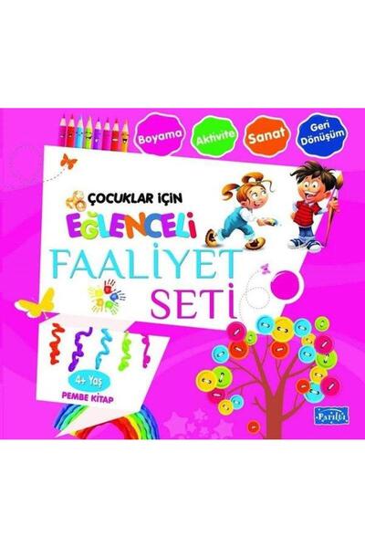 Parıltı Yayınları مجموعة الأنشطة الترفيهية الكتاب الوردي - للأعمار فوق 4 سنوا...