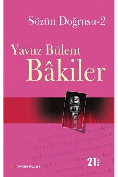 Yakın Plan Yayınları Sözün Doğrusu 2