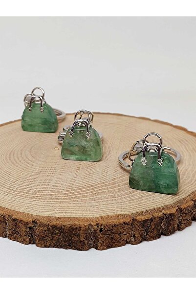 Yasamtohumu Torba Kamena od fluorita u obliku Privezak za ključeve /Privjesak