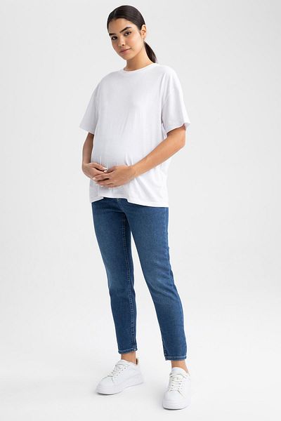 DeFacto Lange Boyfriend-Umstandshose mit hoher Taille